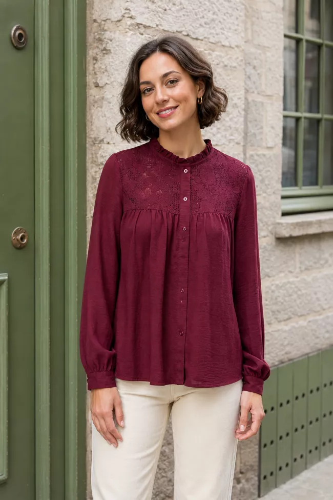 Blouse Nuna Bordeaux