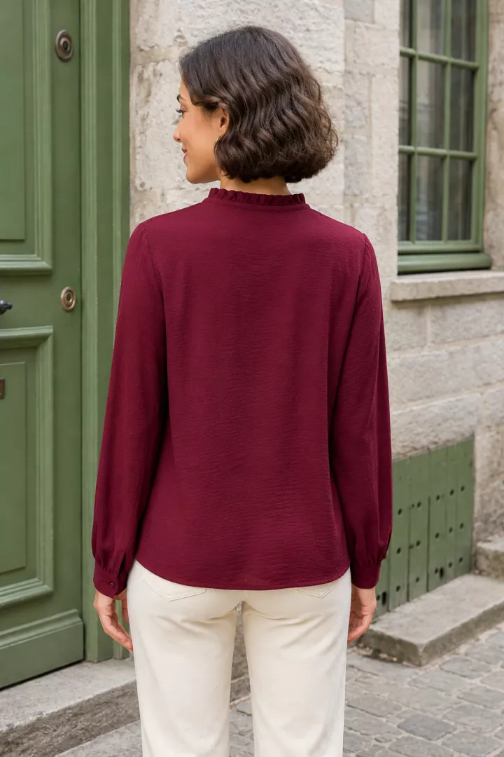 Blouse Nuna Bordeaux