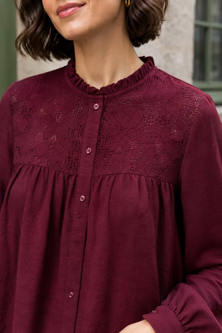Blouse Nuna Bordeaux