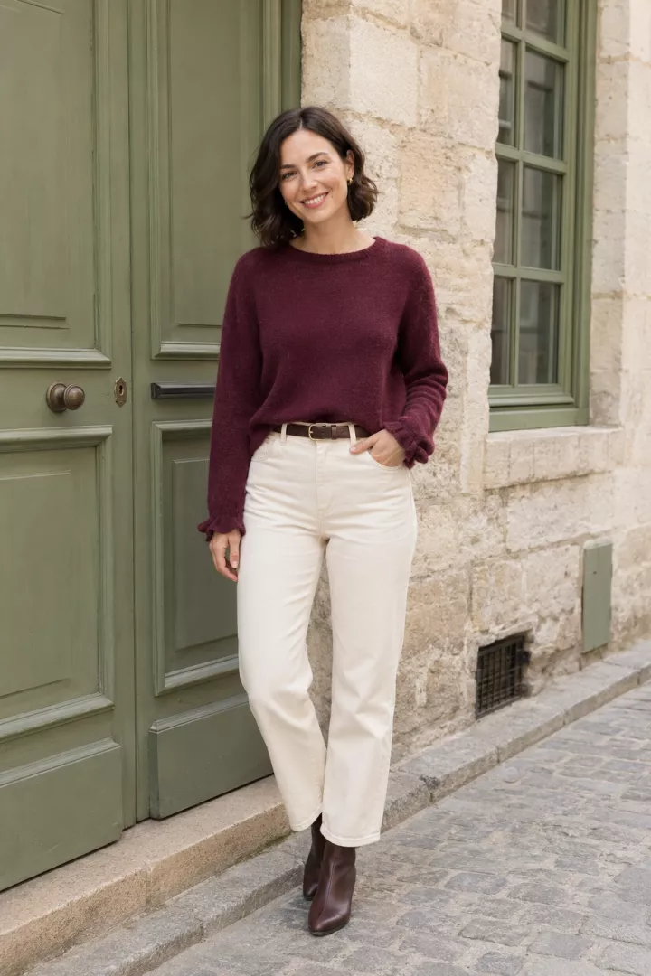 Pull Zina Bordeaux