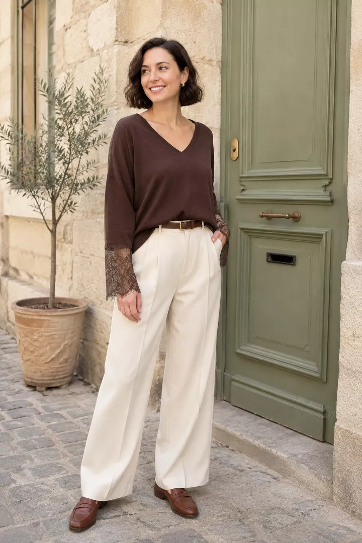 Pull Anais Chocolat