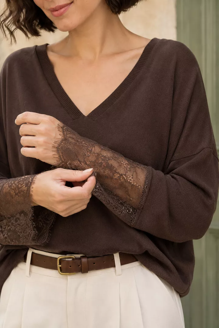Pull Anais Chocolat