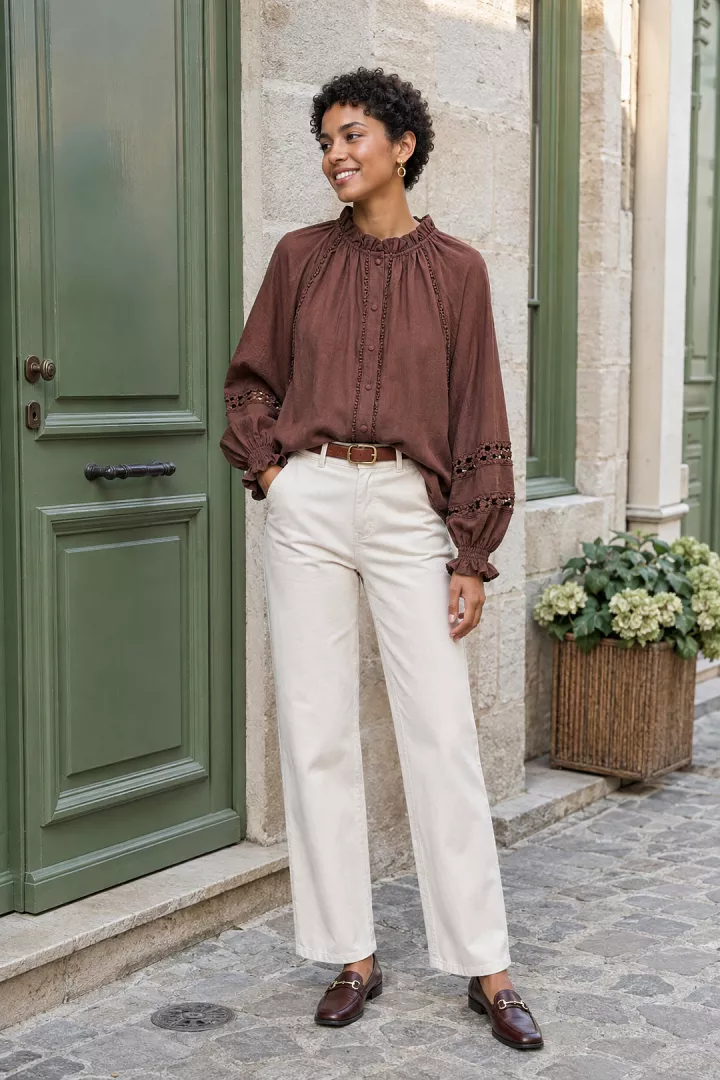 Chemise Odelia Chocolat