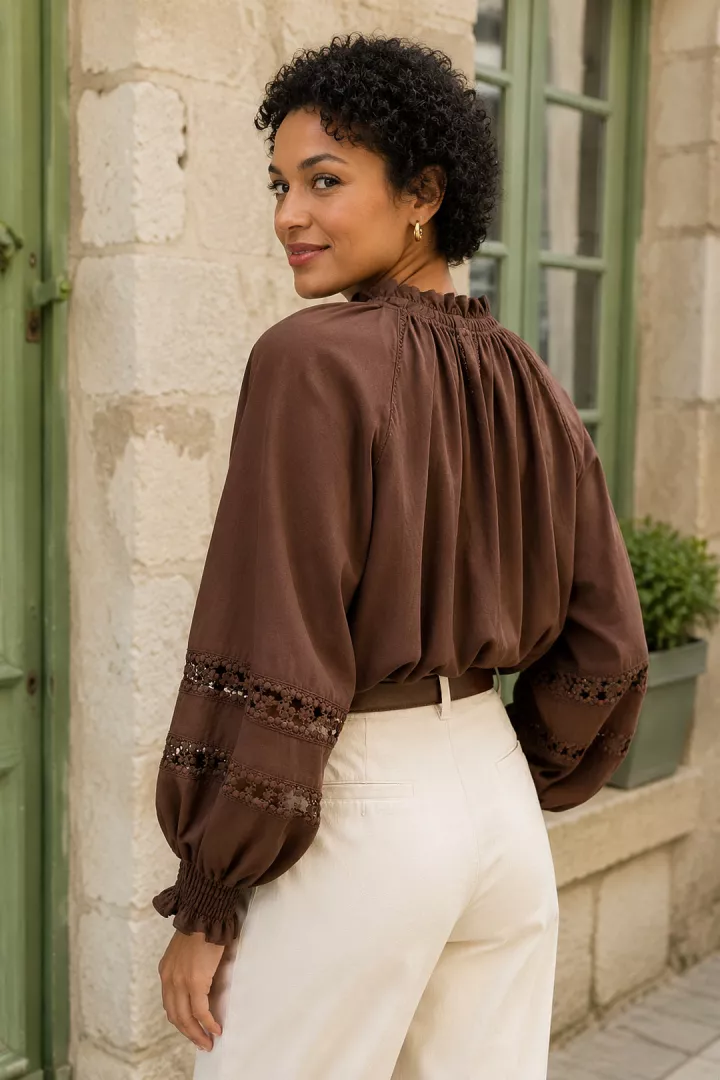 Chemise Odelia Chocolat