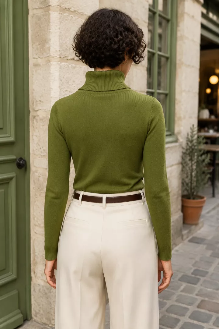 Pull Yuna Vert Olive