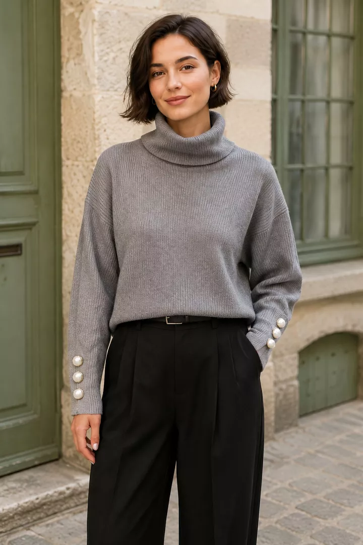 Pull Lina Gris
