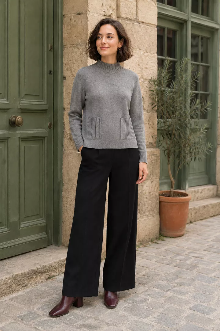 Pull Cl&eacute;a Gris