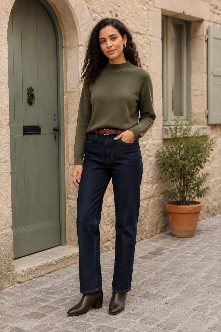 Pull Capucine Kaki