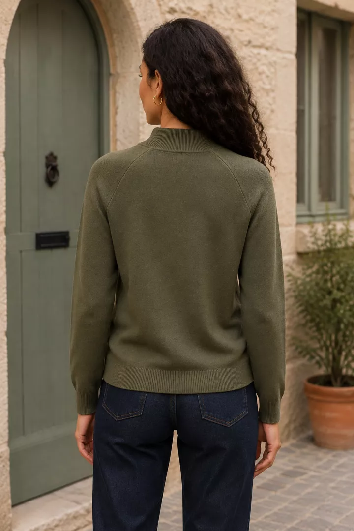 Pull Capucine Kaki