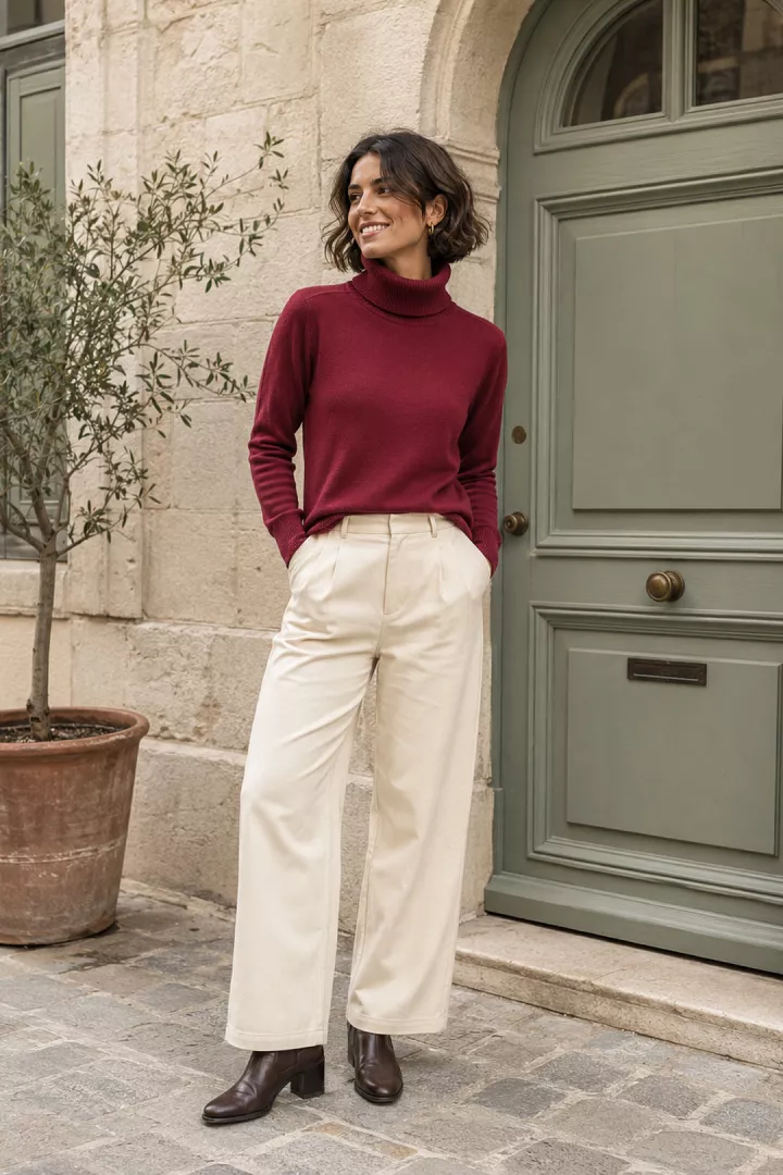 Pull Yuna Bordeaux