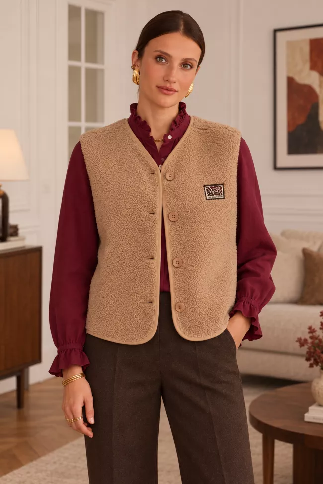 Gilet sans manches Catalina Camel