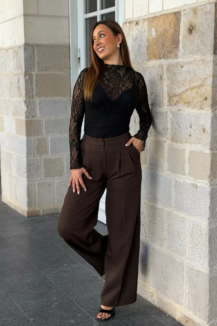 Top dentelle Alisa Noir