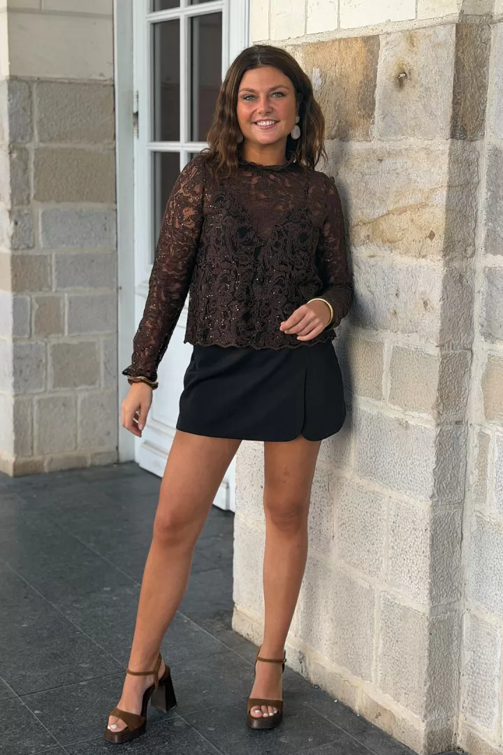 Jupe-short Nina Noir