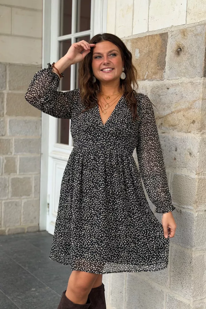 Robe courte Tessya Noir