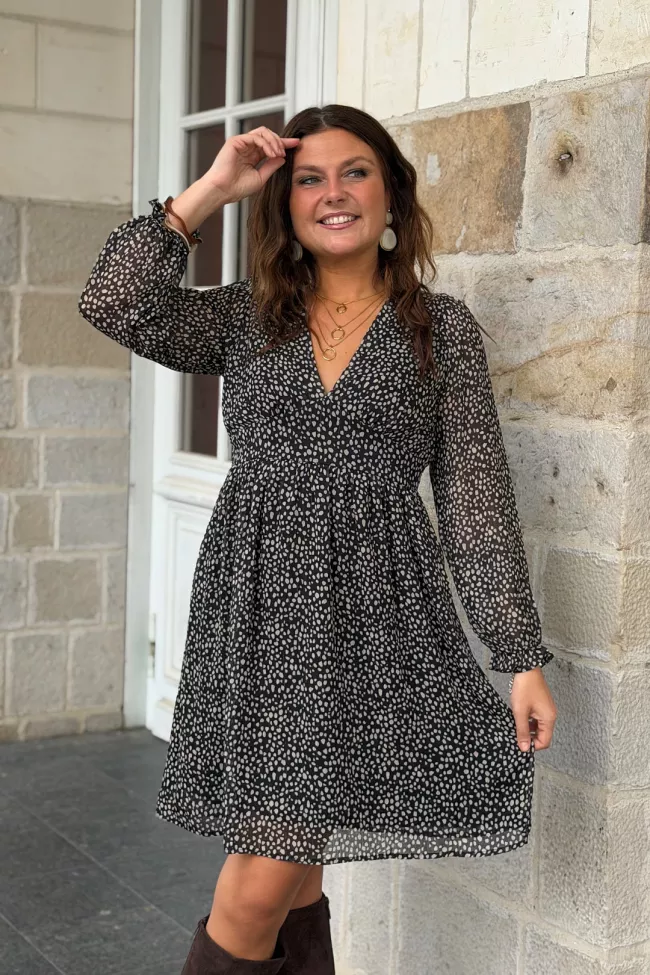 Robe courte Tessya Noir