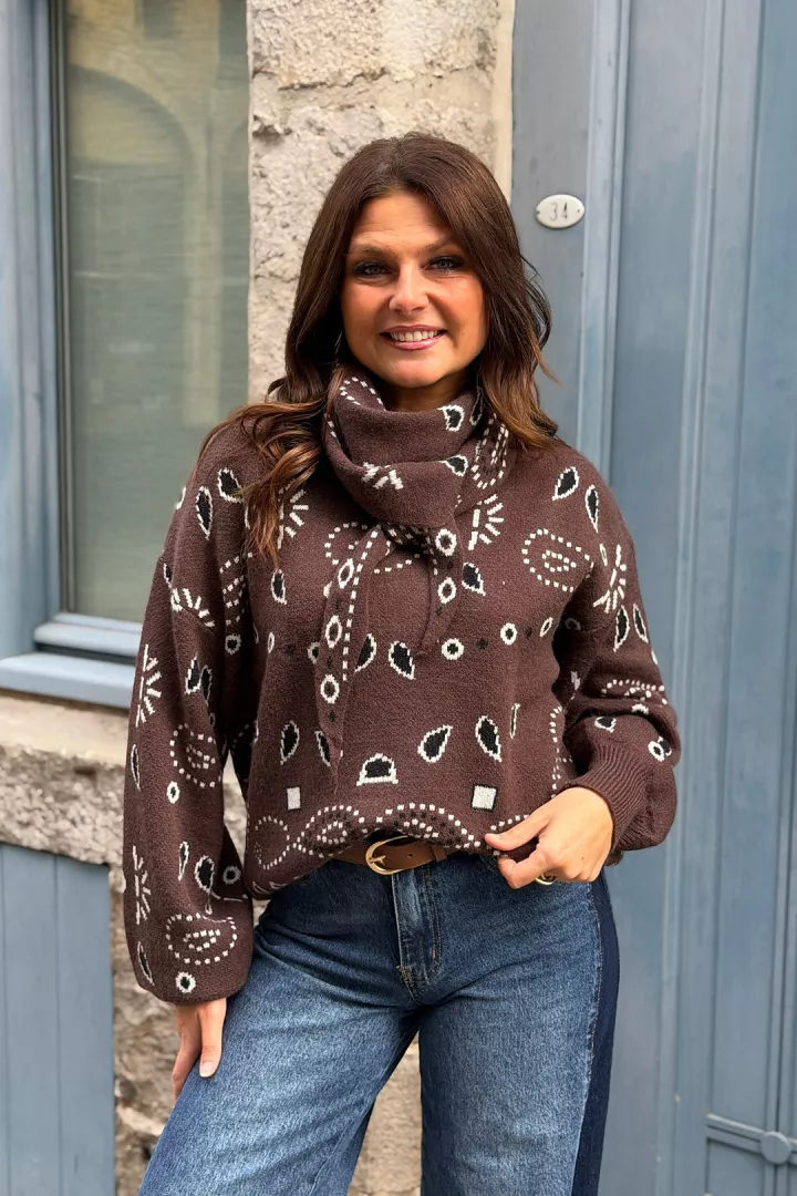 Pull Inda Chocolat