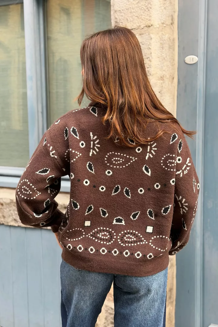 Pull Inda Chocolat