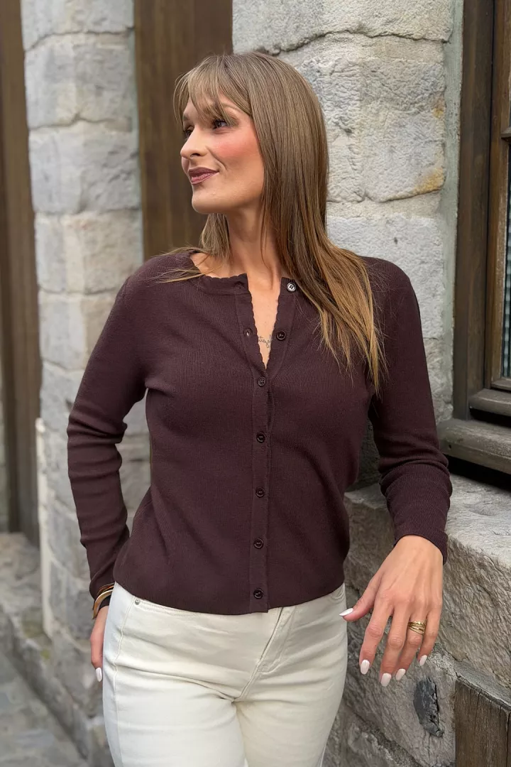 Gilet Orane Marron