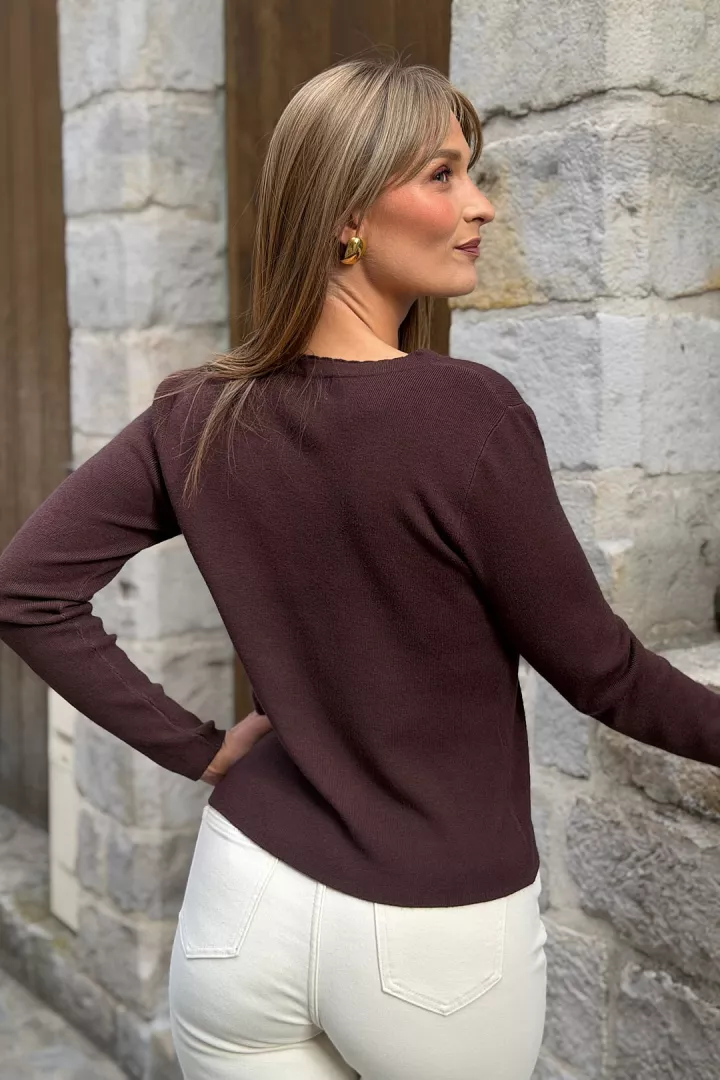 Gilet Orane Marron