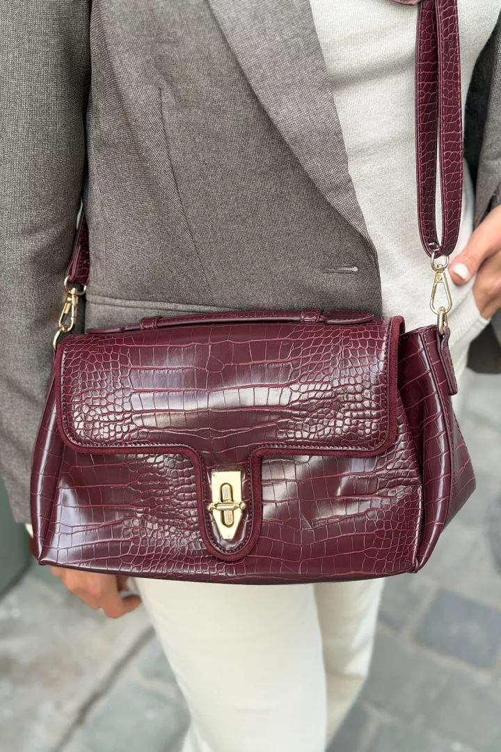 Sac Perle Bordeaux