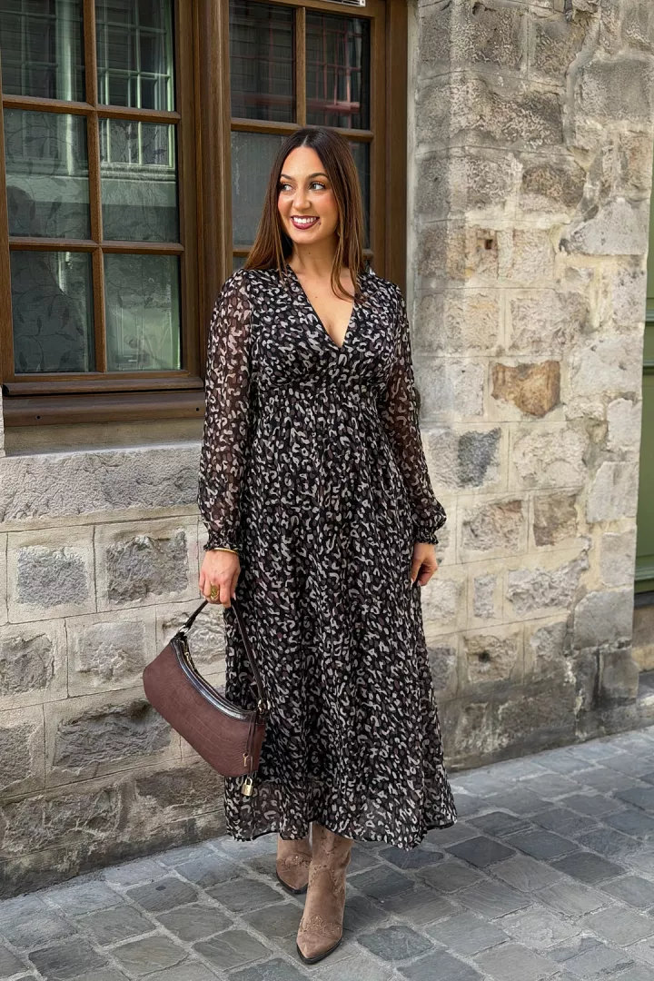 Robe longue Penelope Noir