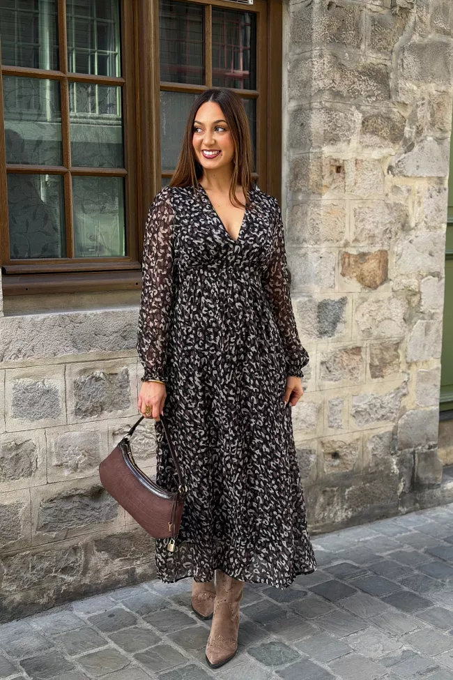 Robe longue Penelope Noir