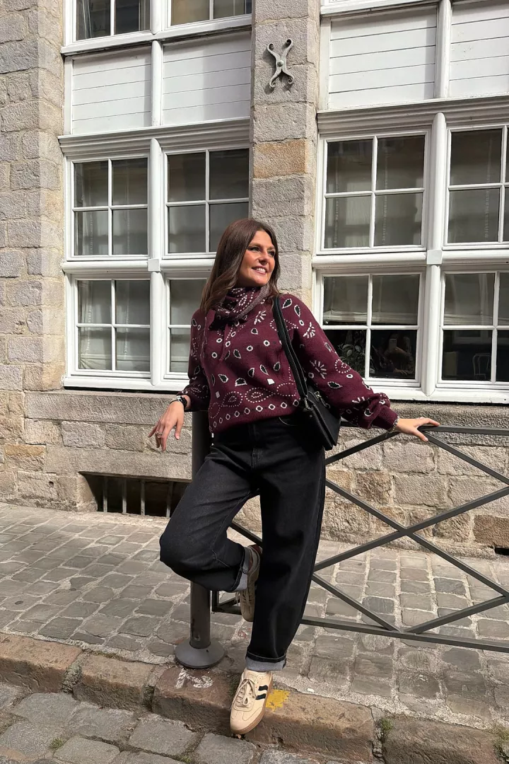 Pull Inda Bordeaux