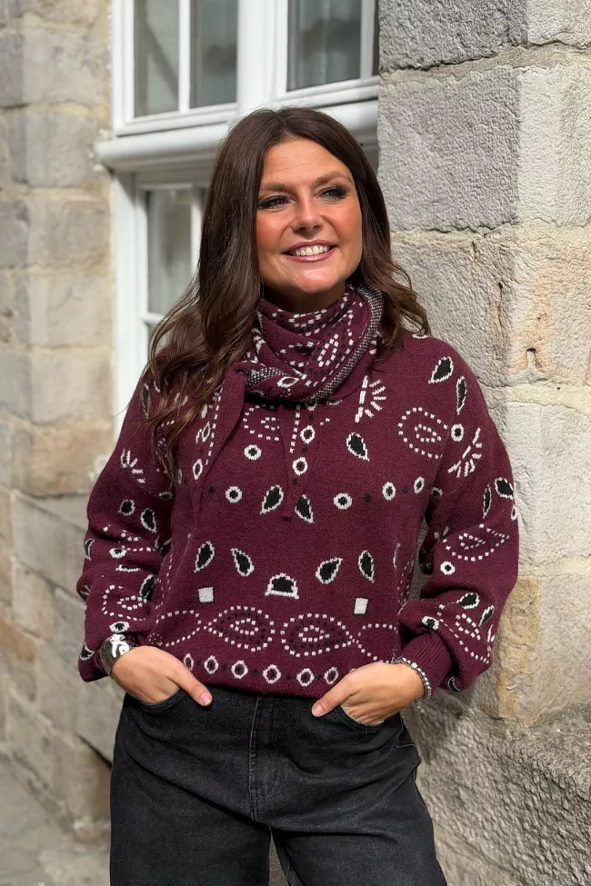 Pull Inda Bordeaux