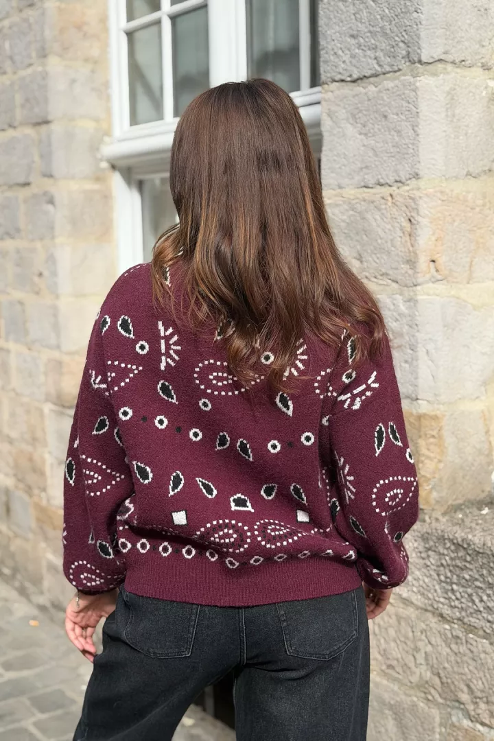 Pull Inda Bordeaux