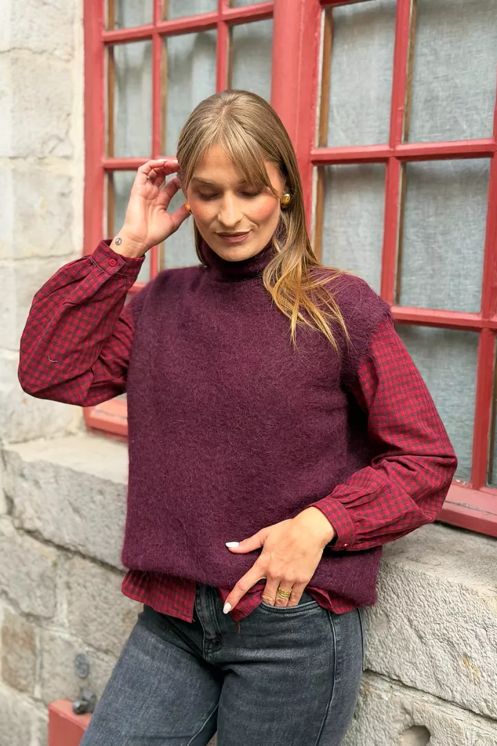 Pull Lorie Bordeaux