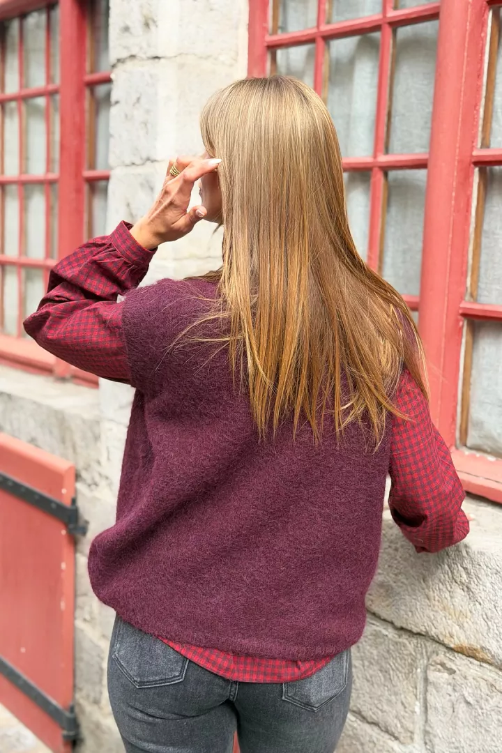 Pull Lorie Bordeaux