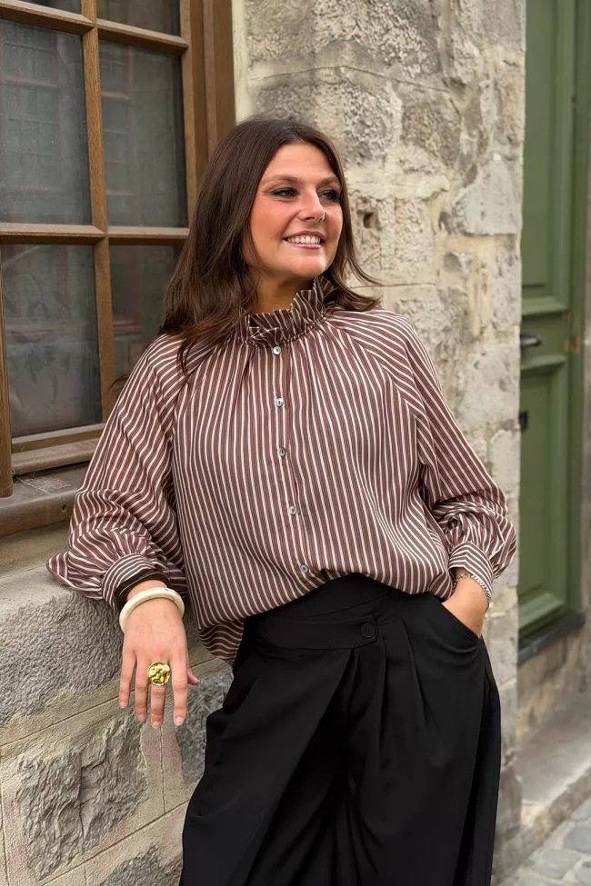 Chemise Delphine Chocolat
