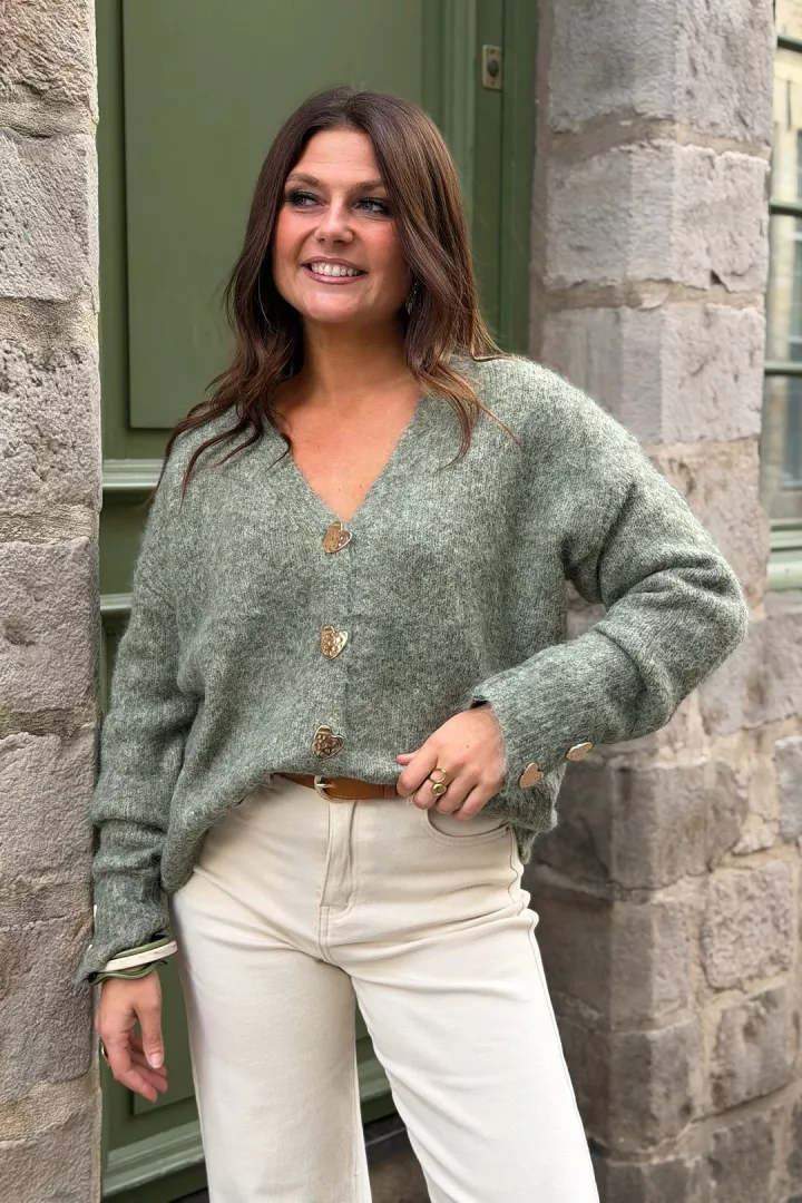 Gilet Meyzie Vert Olive