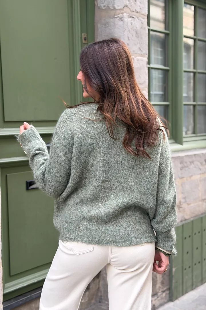 Gilet Meyzie Vert Olive