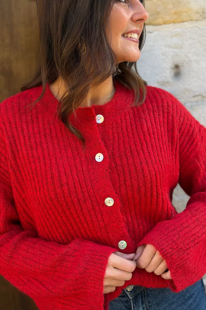 Gilet Pamela Rouge
