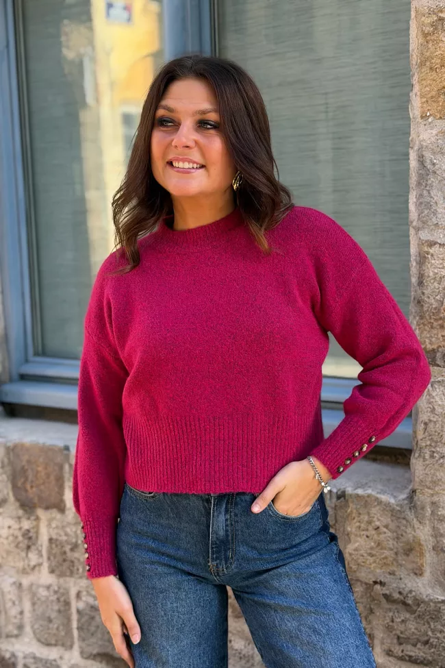 Pull Noelie Framboise