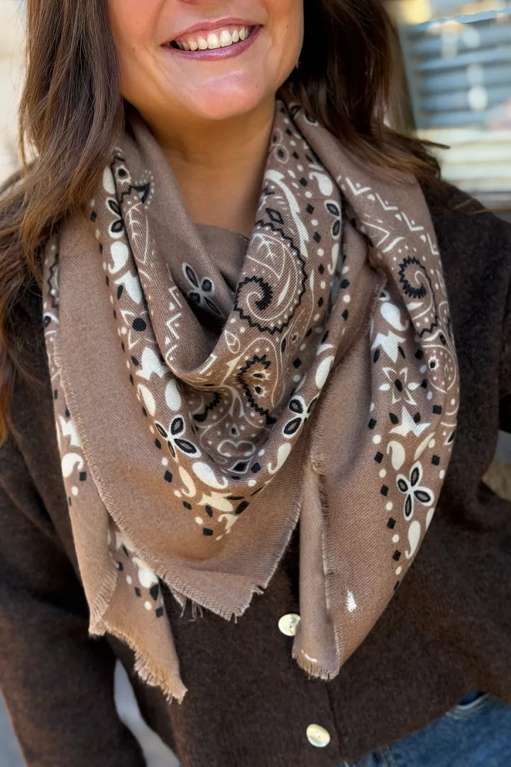 Foulard Pia Taupe