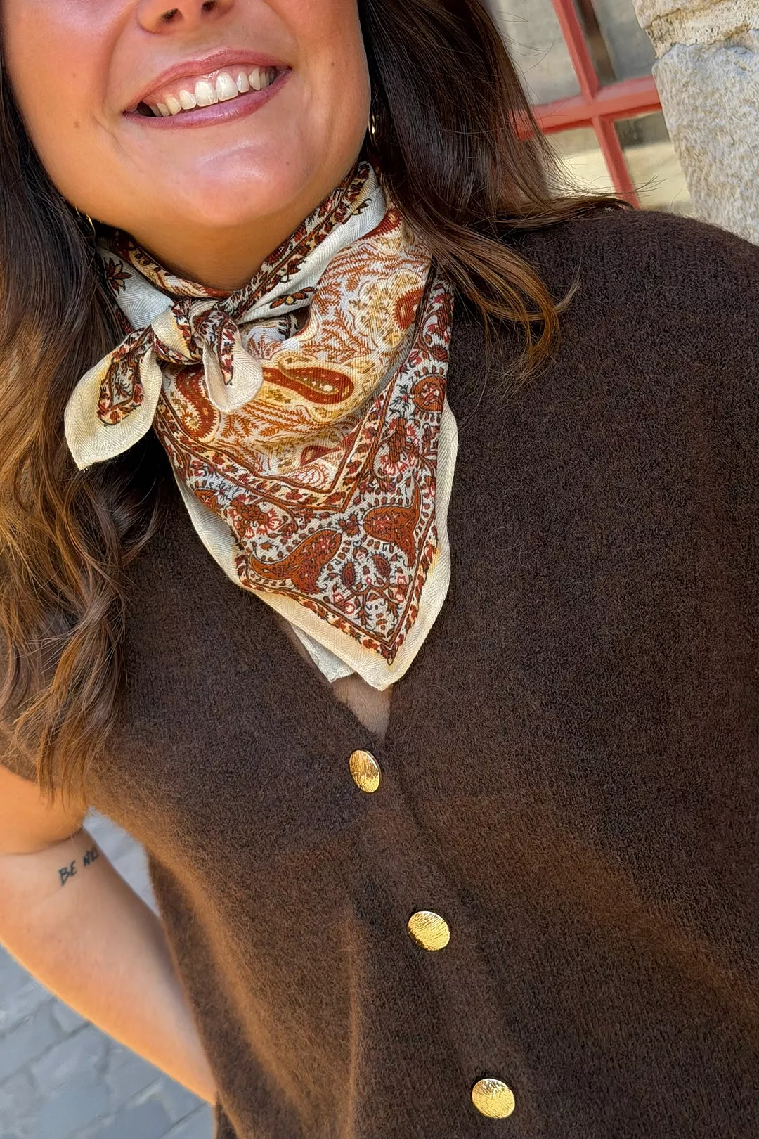 Foulard Lorie Beige