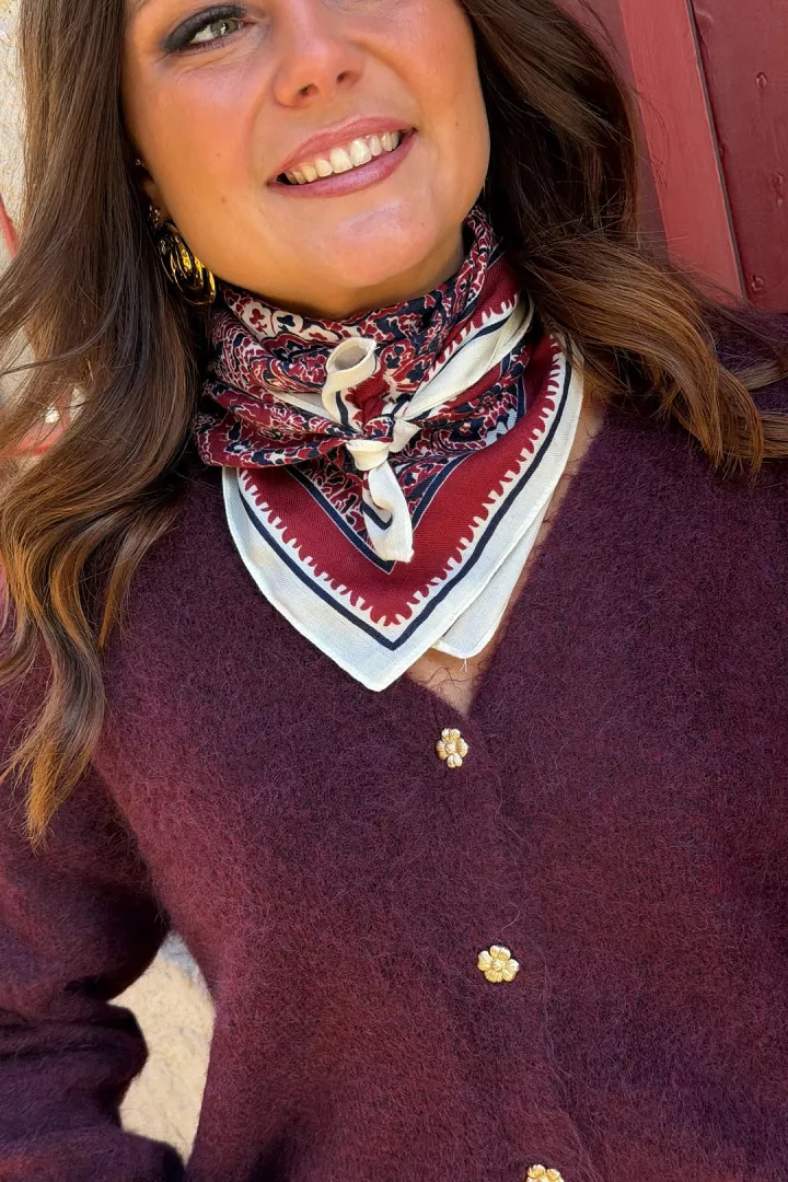 Foulard Melody Rouge