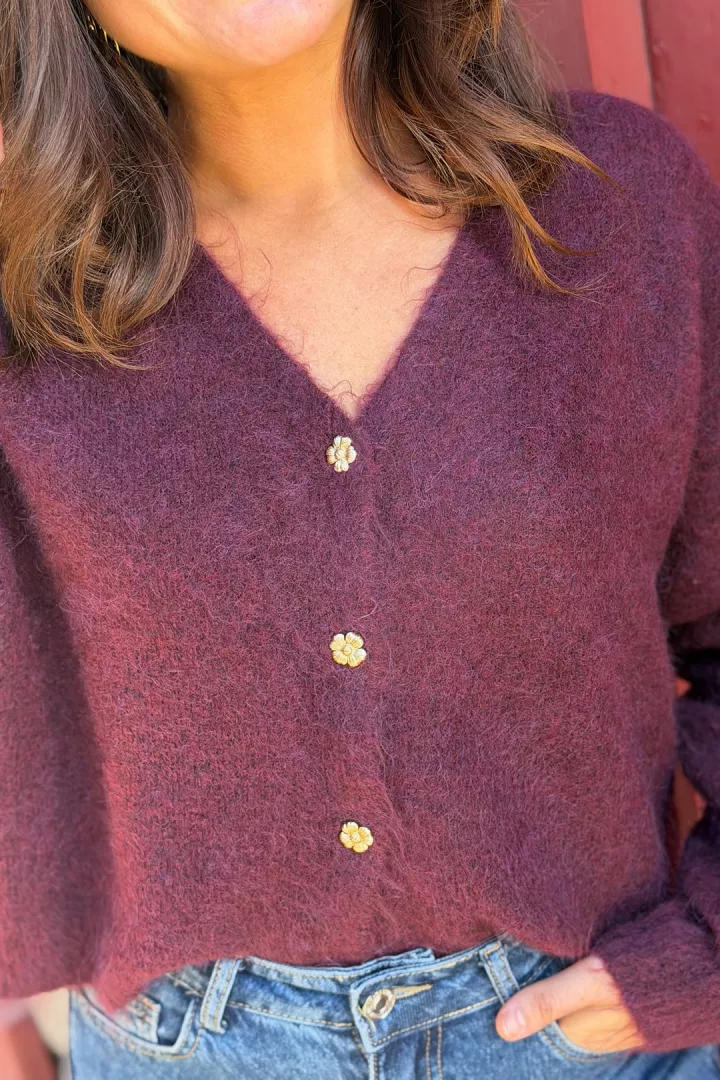 Gilet Patty Bordeaux