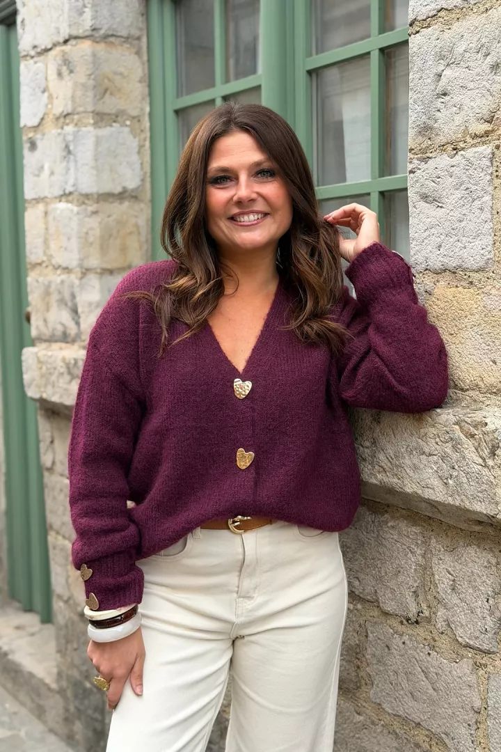 Gilet Meyzie Bordeaux