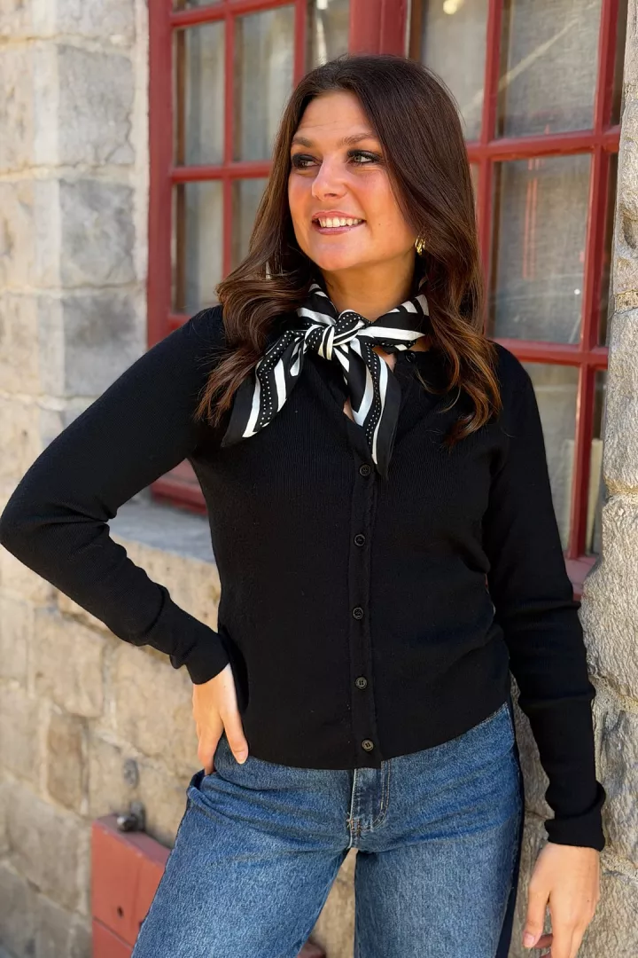 Foulard Laure Noir
