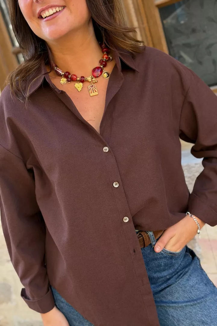 Chemise Mathia Chocolat