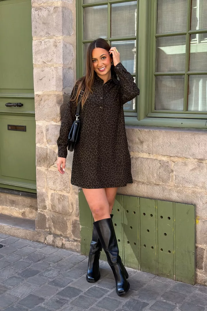 Robe courte Tania Kaki
