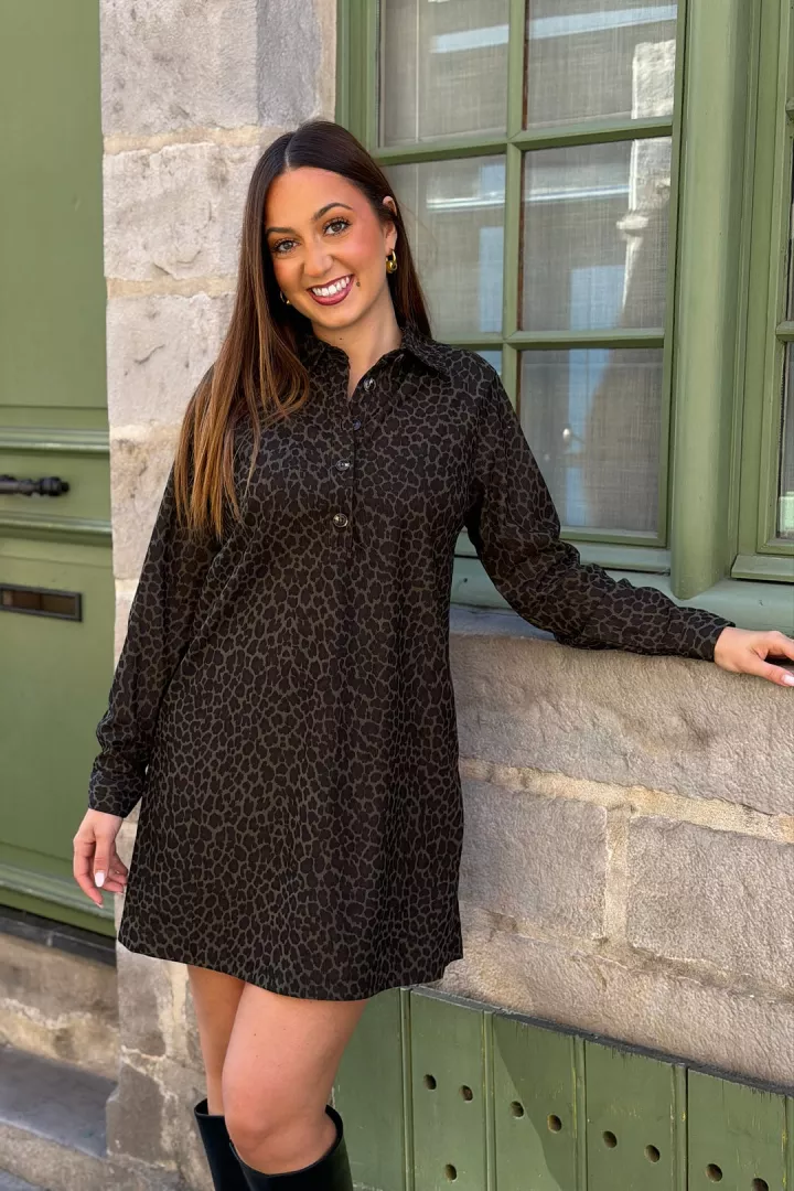 Robe courte Tania Kaki