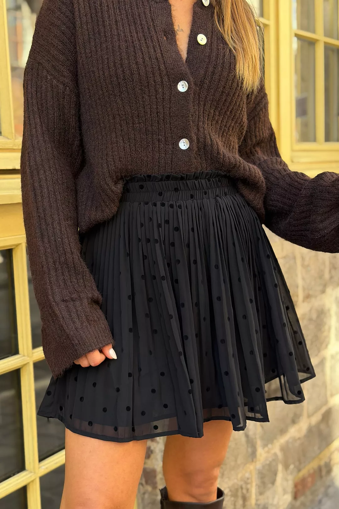 Jupe courte Mira Noir