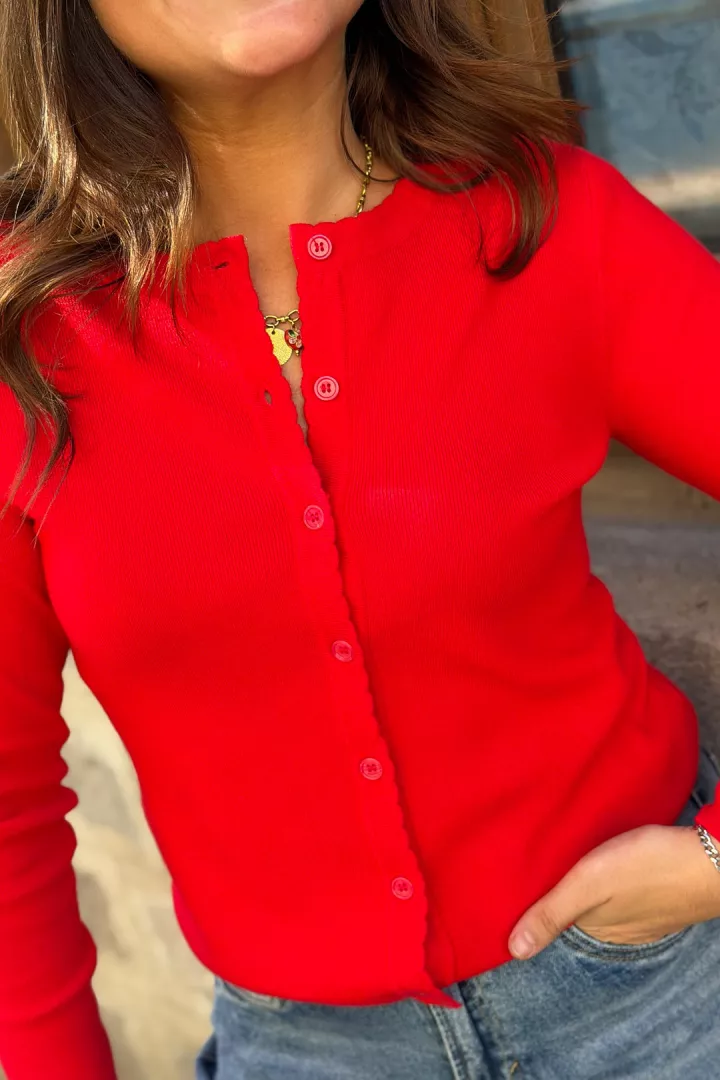 Gilet Orane Rouge