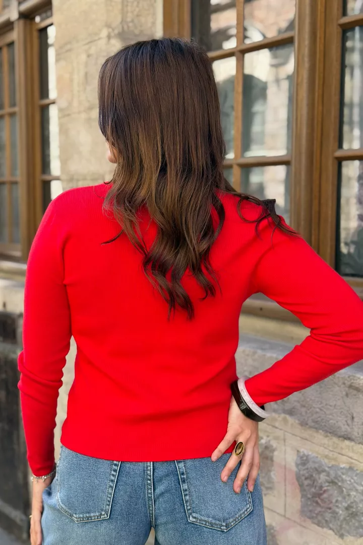 Gilet Orane Rouge
