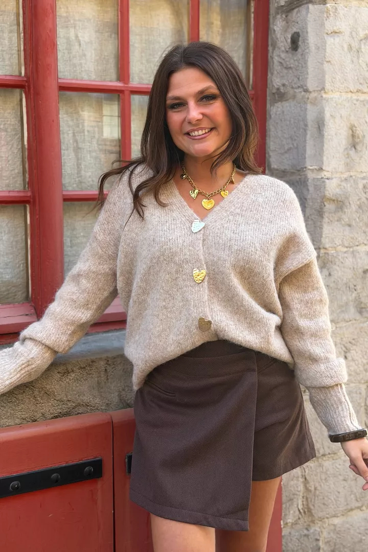 Gilet Meyzie Taupe