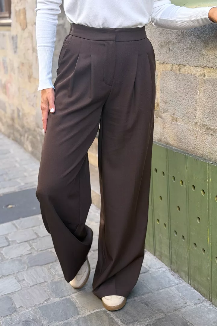 Pantalon Elyssia Marron